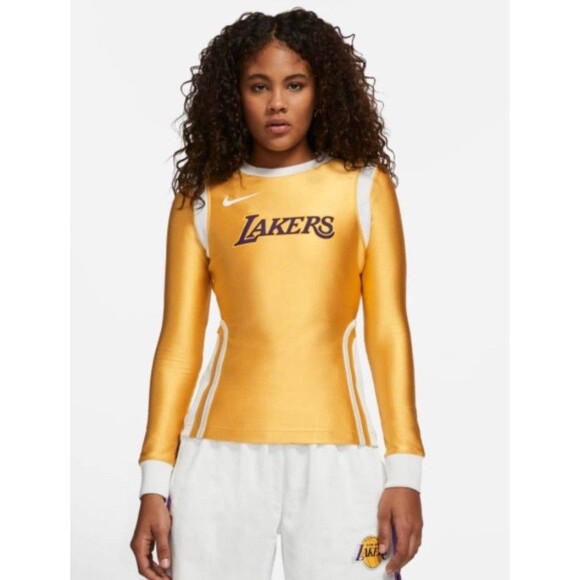Nike x Ambush NBA Womens Jersey Top Large Lakers Mineral Gold Yellow DB1613-723 - Picture 2 of 11